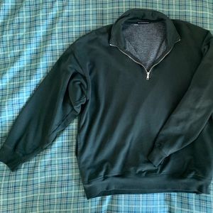Oversized brandy quarter zip